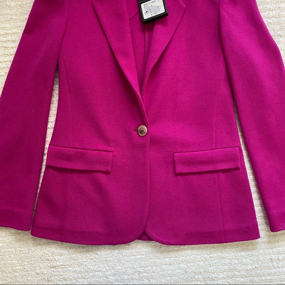 St. John Milano Wool Knit Jacket in orchid - Picture 6 of 16
